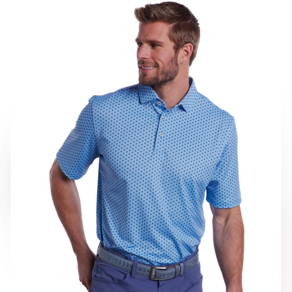 Stitch Golf Men’s‎ Polo Double Dot Sz M/L
